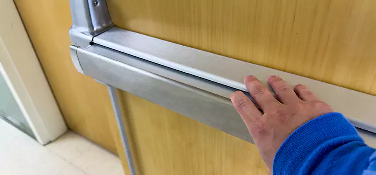 Installing a Push Bar on a Door Grand Rapids